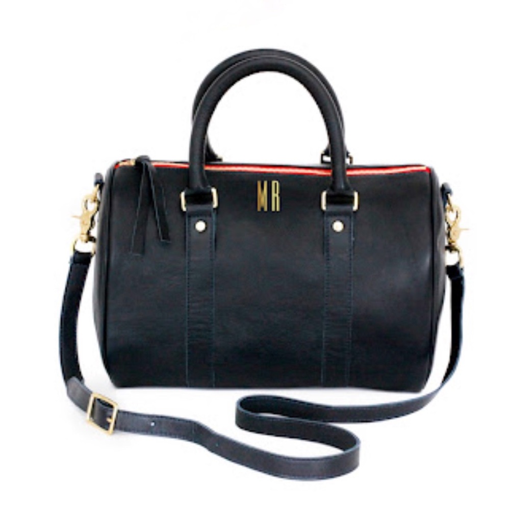 Clare Vivier Petite Duffel Bag in Black Leather